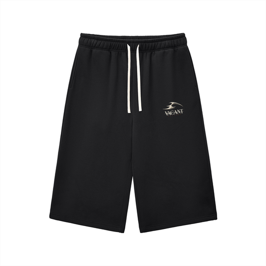 Relaxed Drawstring Three-quarter Sweatpants
