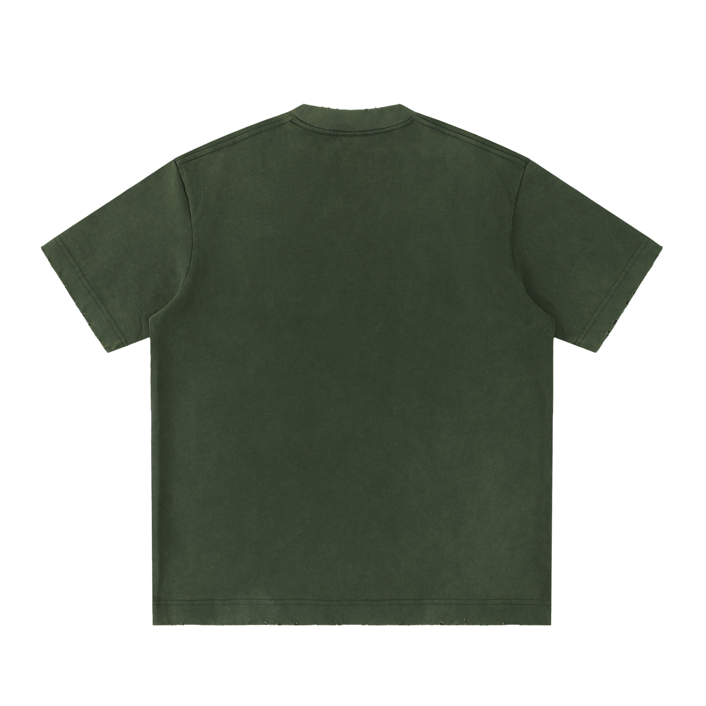 2 Heavyweight Vintage Washed Frayed T-Shirt