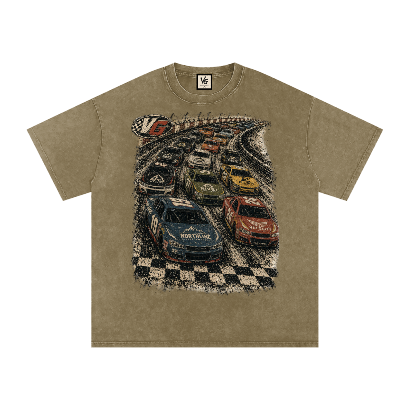 Snow Washed Oversized Cotton T-Shirt