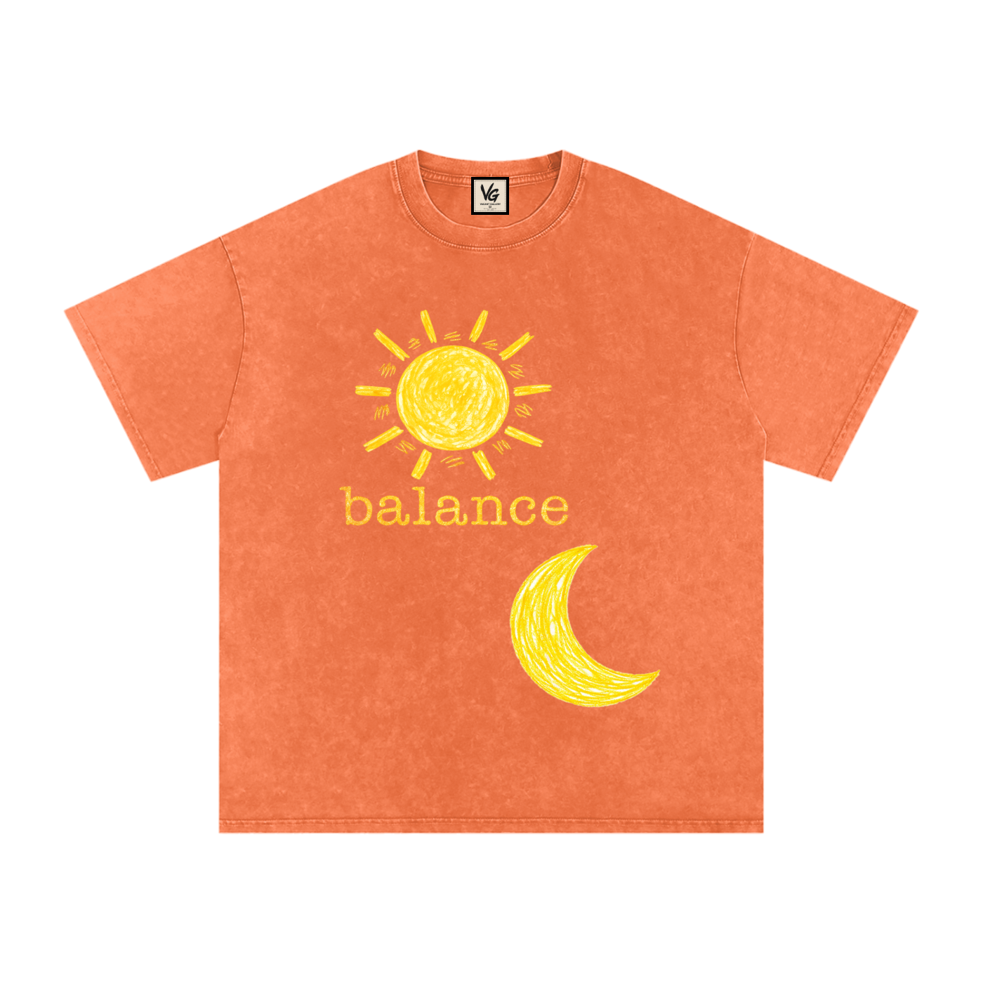 Snow Washed Oversized Cotton T-Shirt