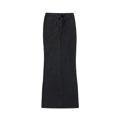 Baddie Drawstring Maxi Skirt
