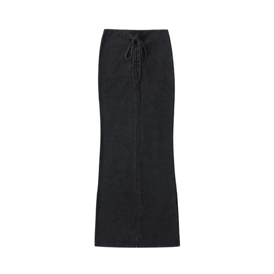 Baddie Drawstring Maxi Skirt