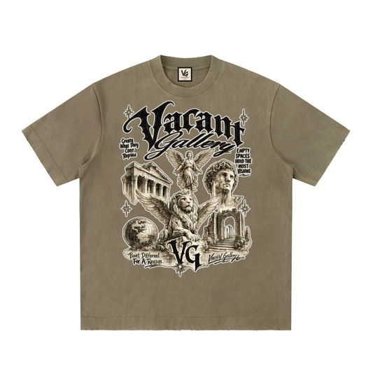 2 Heavyweight Vintage Washed Frayed T-Shirt