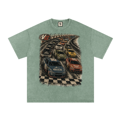 Snow Washed Oversized Cotton T-Shirt