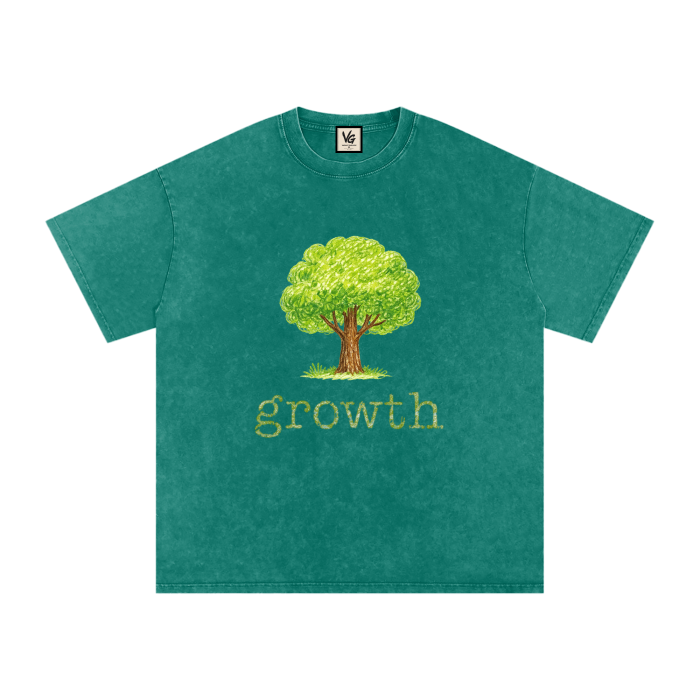 Snow Washed Oversized Cotton T-Shirt