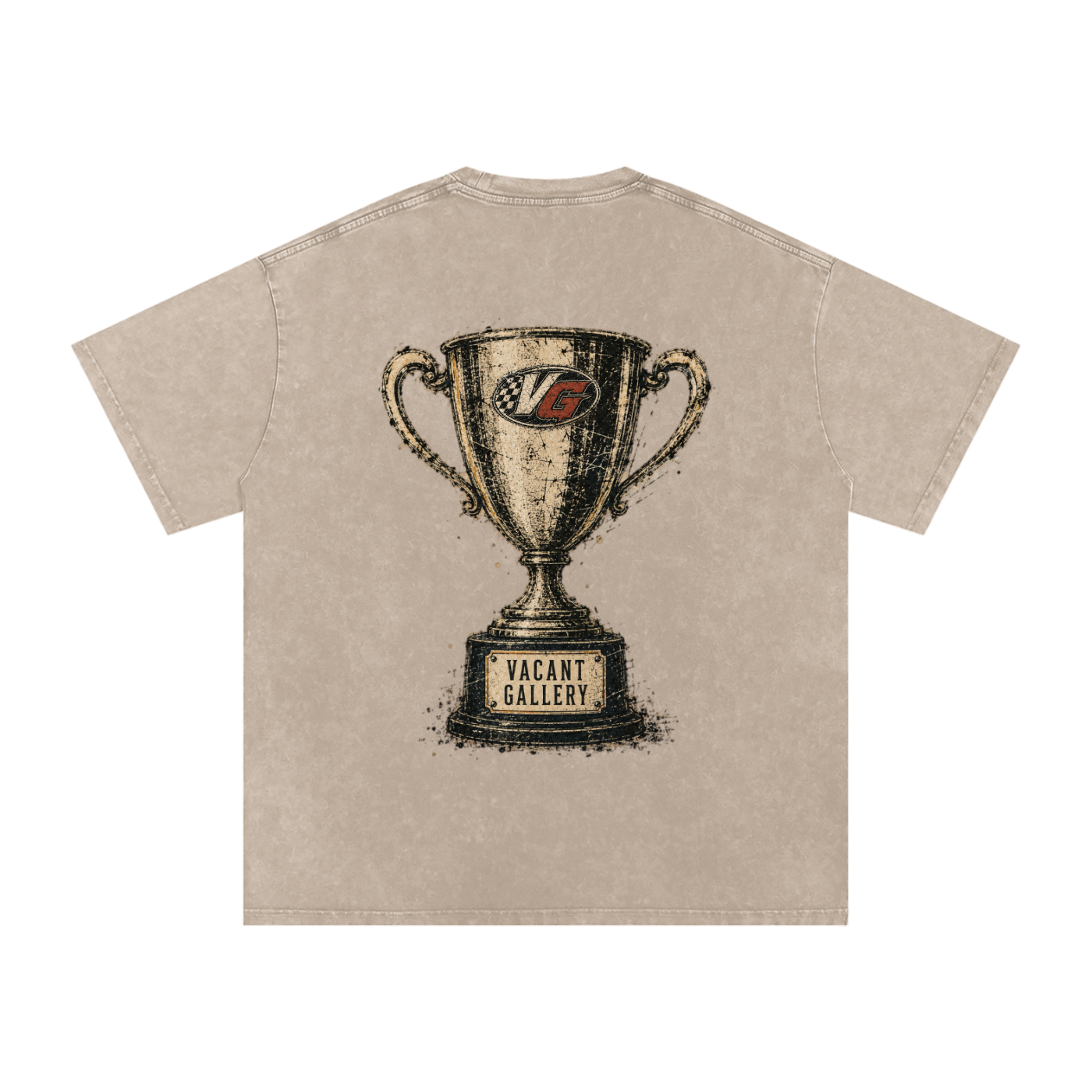 Snow Washed Oversized Cotton T-Shirt